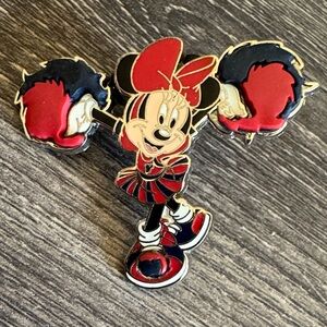 Disney Minnie Mouse Cheerleader Pin - Red and Black